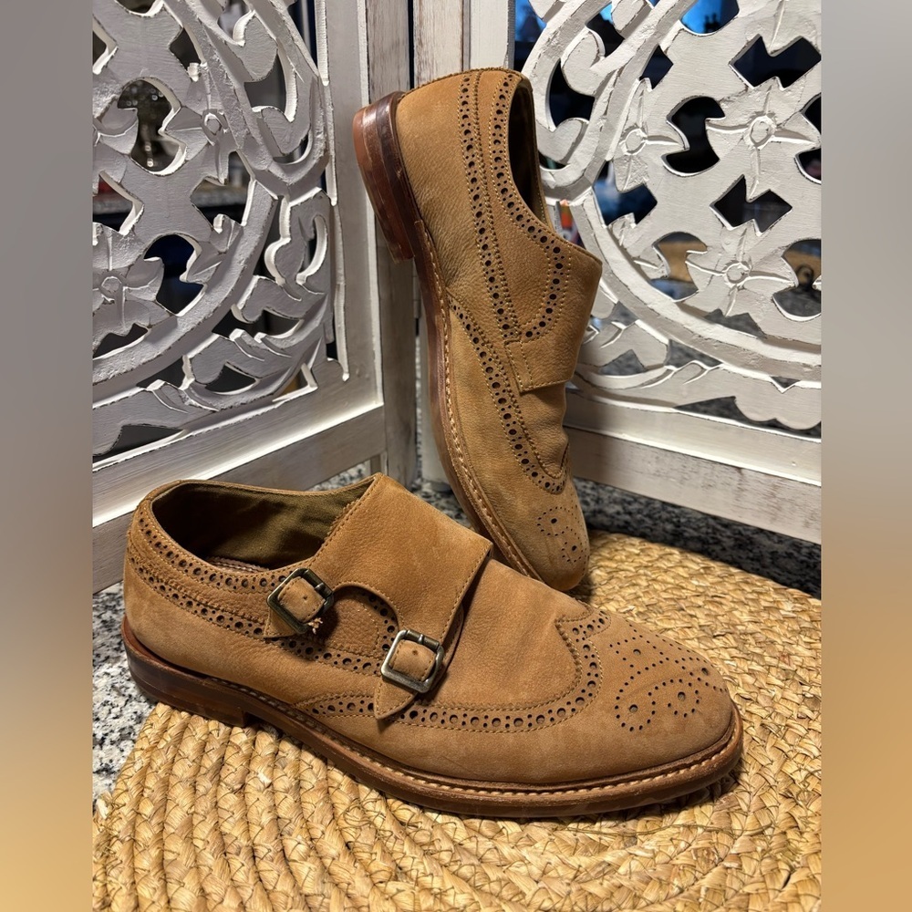 Aldo Men's Brown Brogue Oxfords - Picture 3 of 13